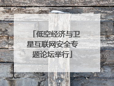 低空经济与卫星互联网安全专题论坛举行